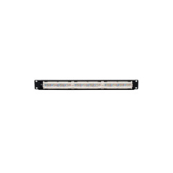 24-Port 1U Rack-Mount Cat6 110 Patch Panel, 568B, RJ45 Ethernet