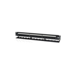 24-Port 1U Rack-Mount Cat6 110 Patch Panel, 568B, RJ45 Ethernet
