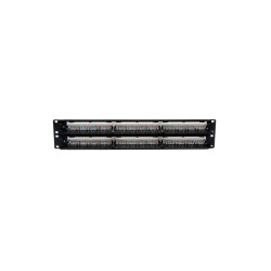 48-Port 2U Rack-Mount Cat6 110 Patch Panel, 568B, RJ45 Ethernet