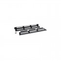 48-Port 1U Rack-Mount Cat6 High Density 110 Patch Panel, 568B, RJ45 Ethernet