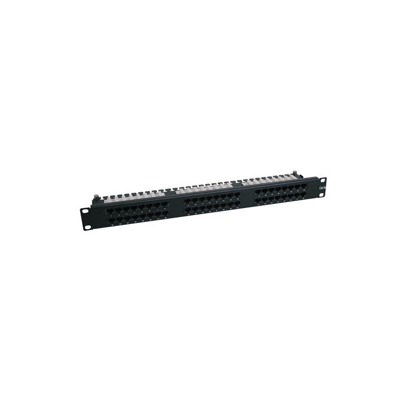 48-Port 1U Rack-Mount Cat6 High Density 110 Patch Panel, 568B, RJ45 Ethernet