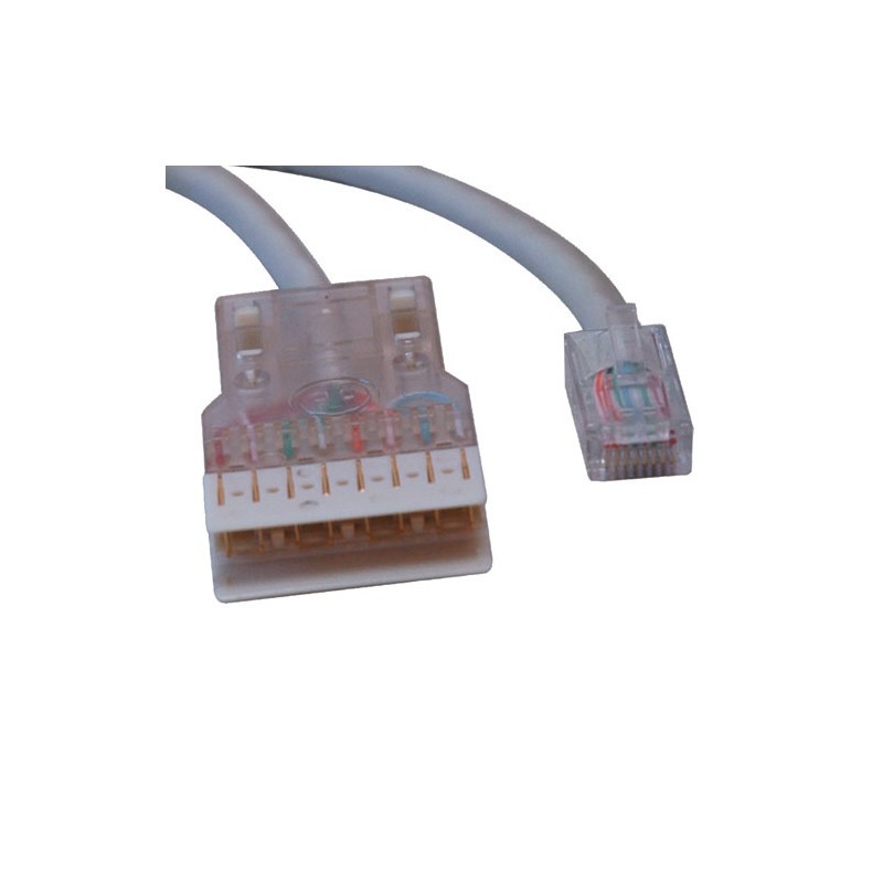Cat5e 350MHz Cable RJ45M/110 Connector - Gray, 25-ft.