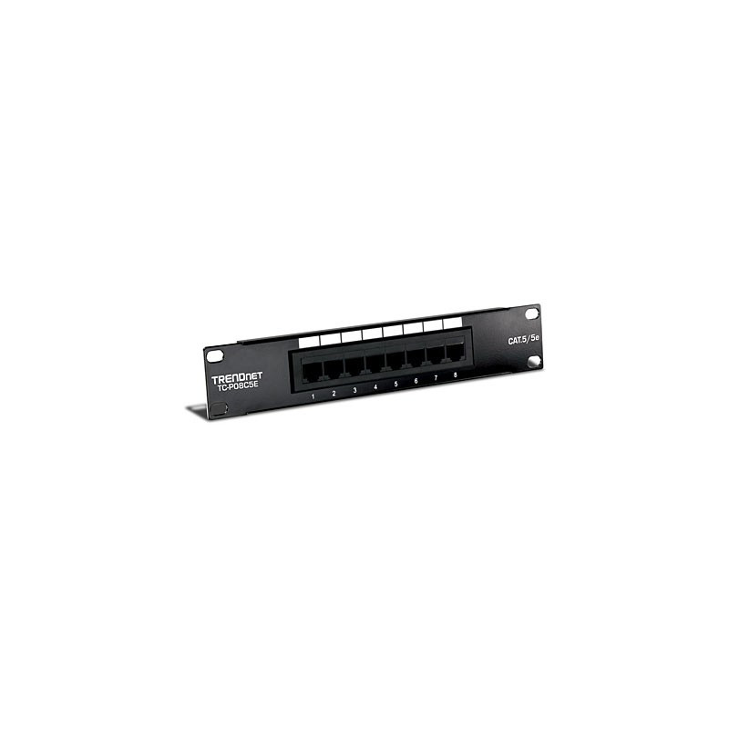 Trendnet 8 Port Cat5e UTP 10" SoHo Patch Panel Trendnet 8 Port Cat5e UTP 10" SoHo Patch Panel