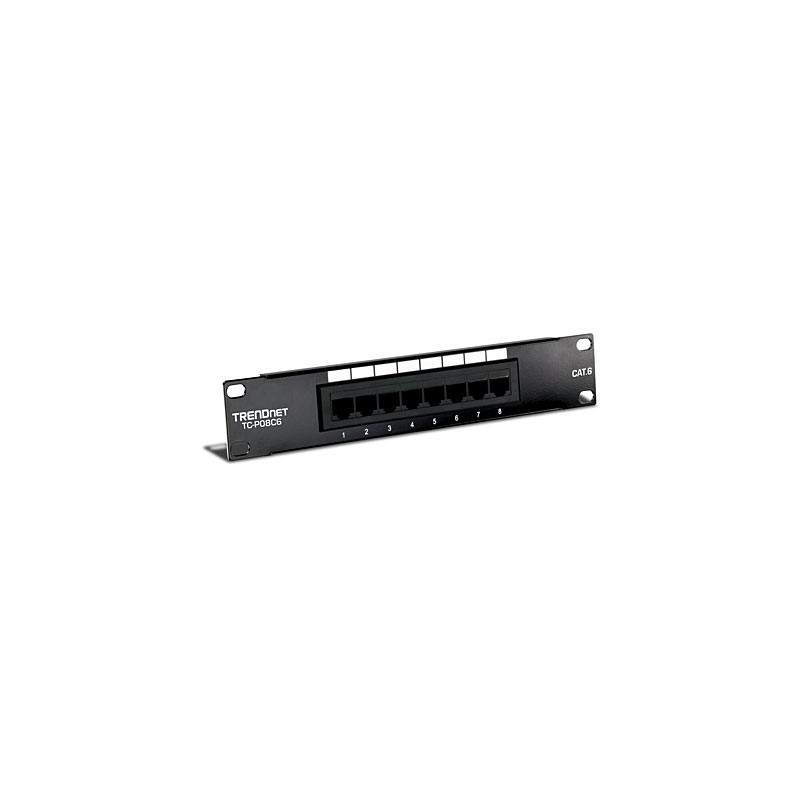 Trendnet 8 Port Cat6 UTP 10&amp;quot; SoHo Patch Panel