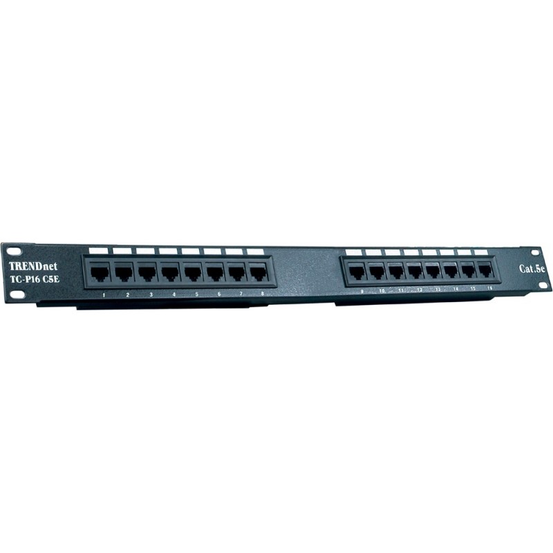 Trendnet 16 Port Cat5e UTP RJ45 Patch Panel