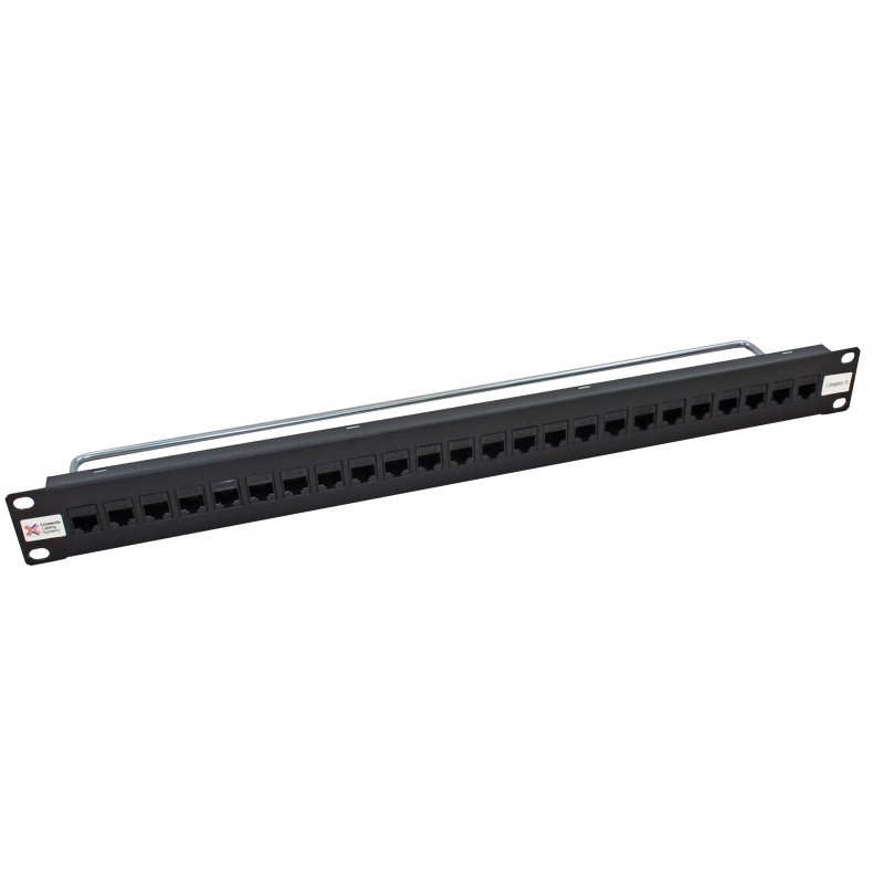 24 Port Thru-Coupler Cat6 UTP RJ45 Patch Panel