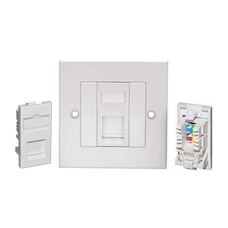 Cat6 UTP RJ45 Loaded Faceplates Cat6 UTP RJ45 Loaded Faceplates