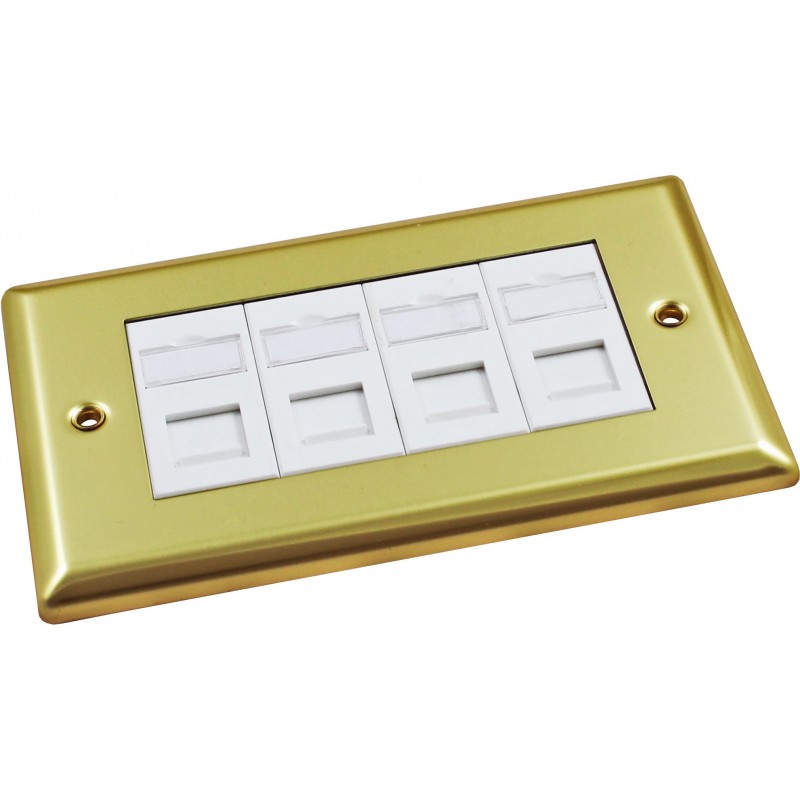 Cat6 UTP RJ45 Loaded Metal Faceplates | Cat6 Modules | Magic Patch