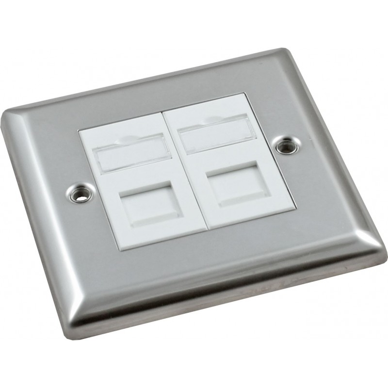 Cat6 UTP RJ45 Loaded Metal Faceplates | Cat6 Modules | Magic Patch