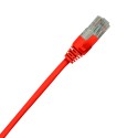 Red Cat5e patch lead with latch protection;