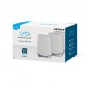 Netgear Orbi WiFi 6 wireless router Tri-band (2.4 GHz / 5 GHz / 5 GHz) Gigabit Ethernet Stainless steel, White