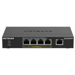 Netgear GS305PP Gigabit Ethernet (10/100/1000) Black Power over Ethernet (PoE)