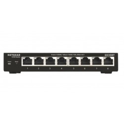 Netgear GS308T Managed L2 Gigabit Ethernet (10/100/1000) Black