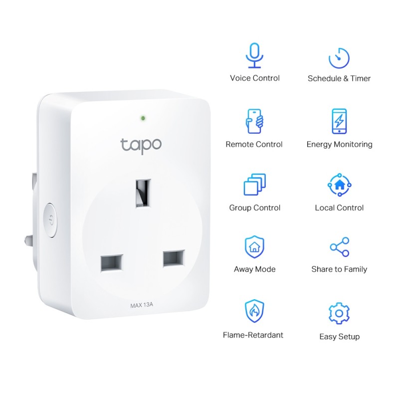 Tapo P100 smart plug White 2990 W
