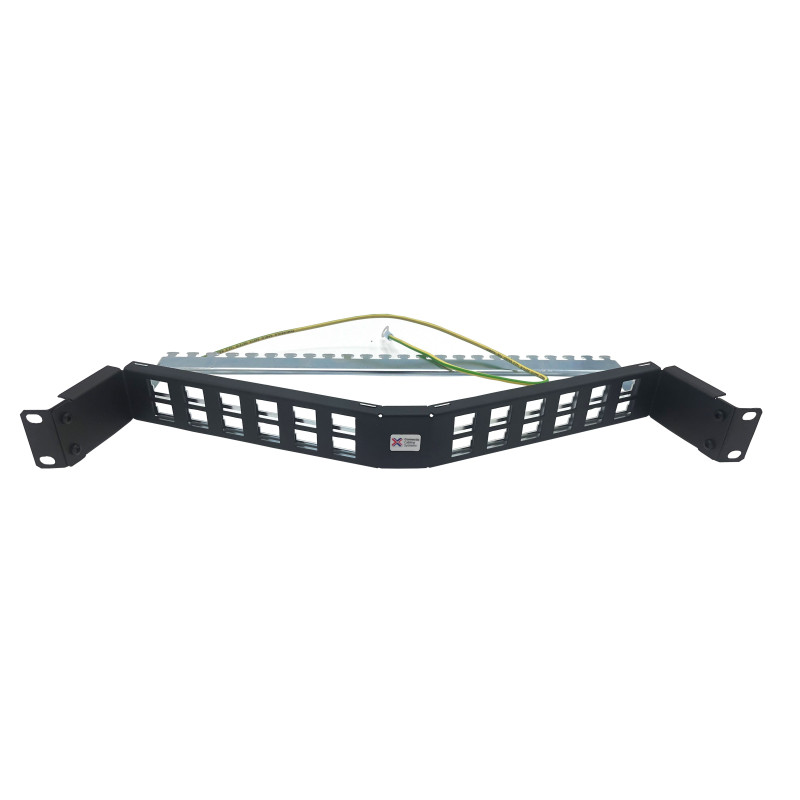 24 Way Unloaded Angled Unloaded Keystone Patch Panel 24 Way Unloaded Angled Unloaded Keystone Patch Panel