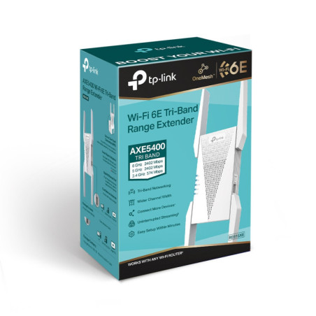 P-Link AXE5400 Mesh Wi-Fi 6E Range Extender