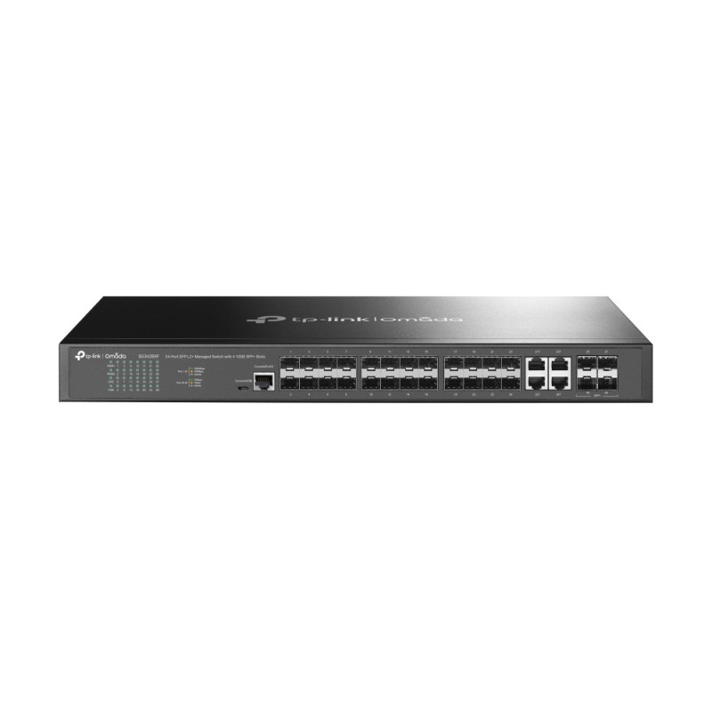 P-Link Omada 24-Port SFP L2+ Managed Switch with 4 10GE SFP+ Slots