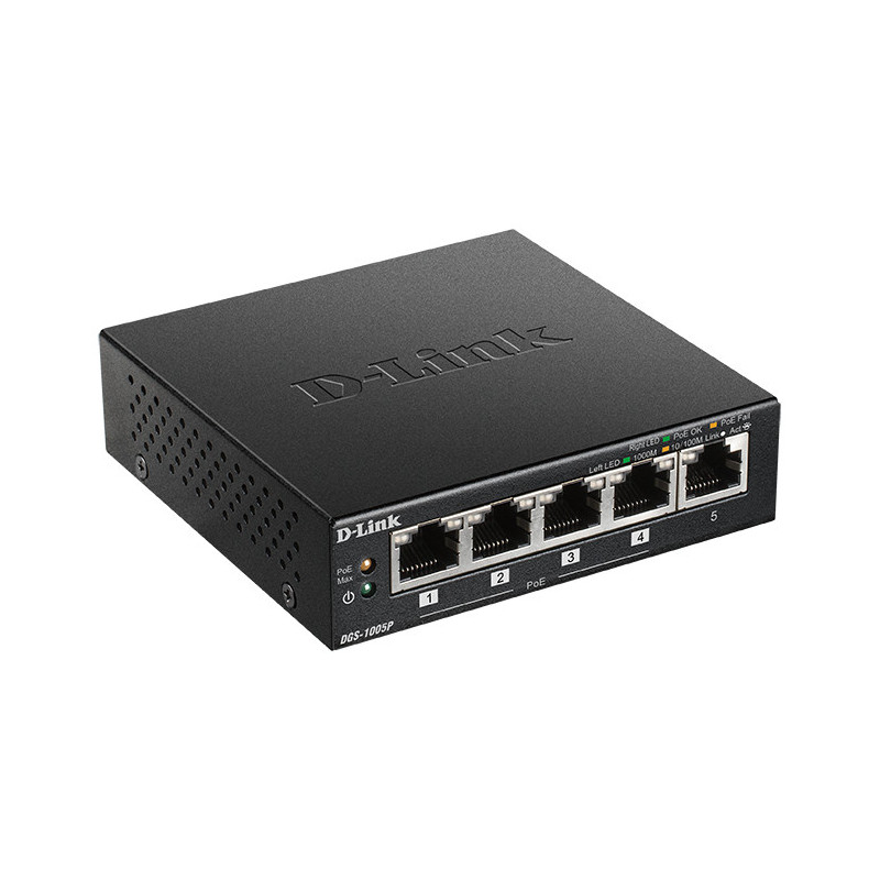 -Link D-Link 5-Port Desktop Gigabit PoE+ Switch