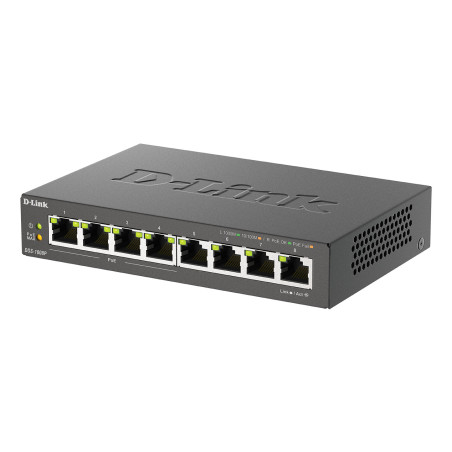-Link D-Link 8-Port Gigabit PoE Unmanaged Desktop Switch