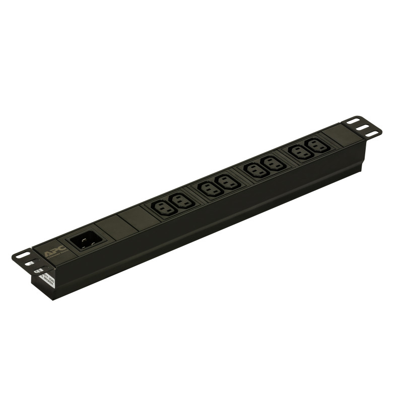 PC Easy Rack PDU, Basic, 1U, 1 Phase, 3.7kW, 230V, 16A, 8 x C13 outlets, IEC60320 C20 inlet