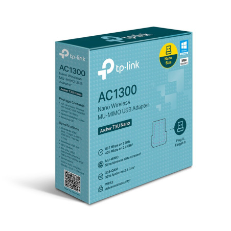 P-Link AC1300 Nano Wireless MU-MIMO USB Adapter