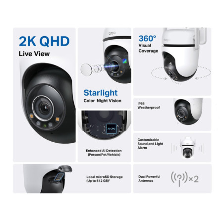 P-Link Outdoor Pan/Tilt Security Wi-Fi Camera