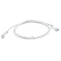 White Cat5e patch lead with a short boot
